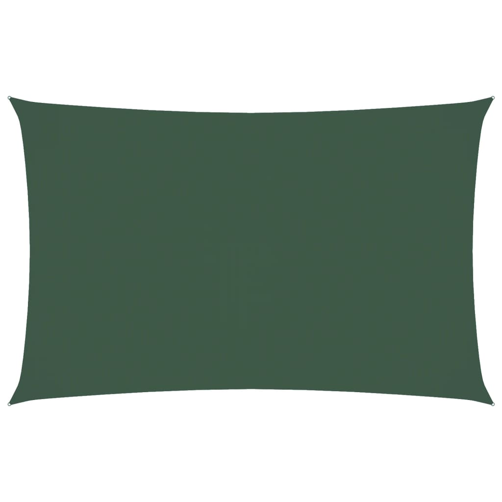 Sonnensegel Oxford-Gewebe Rechteckig 5x8 m Dunkelgrün