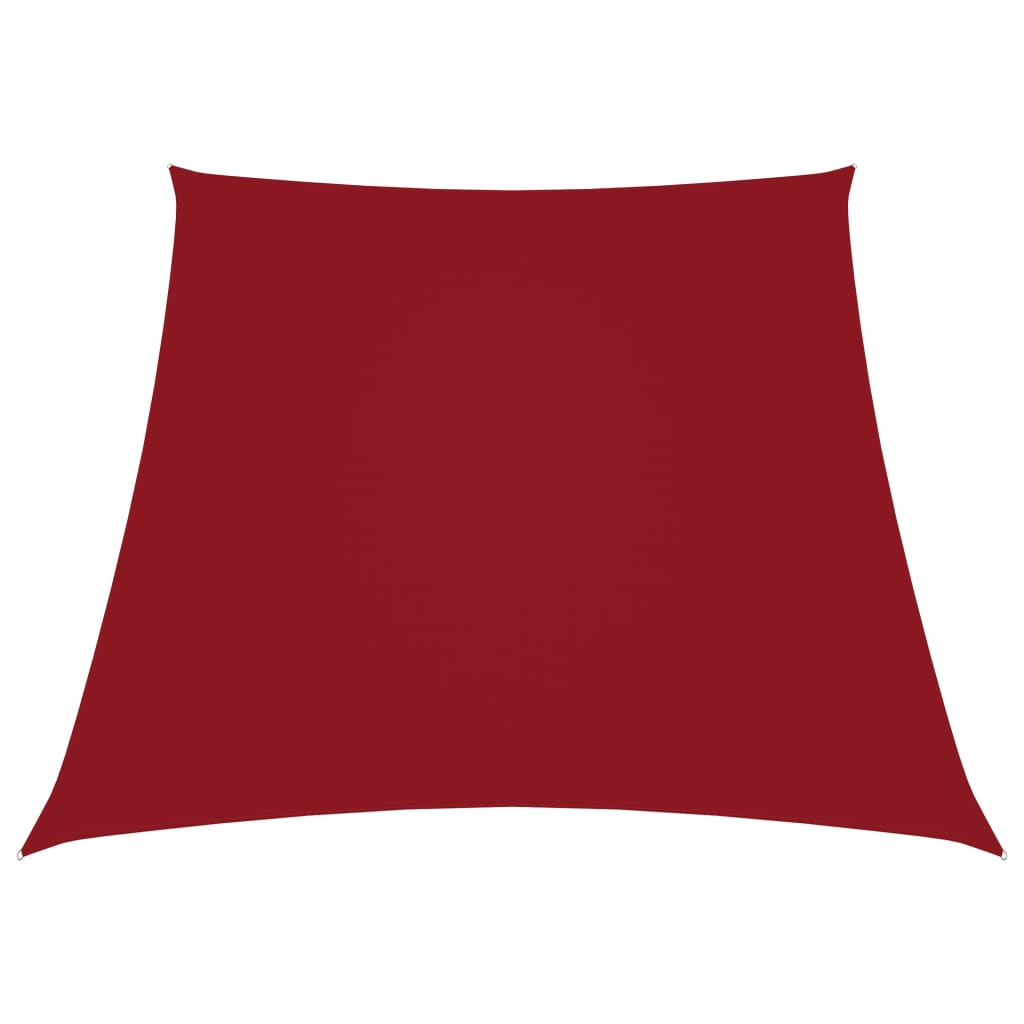 Sonnensegel Oxford-Gewebe Trapezförmig 2/4x3 m Rot