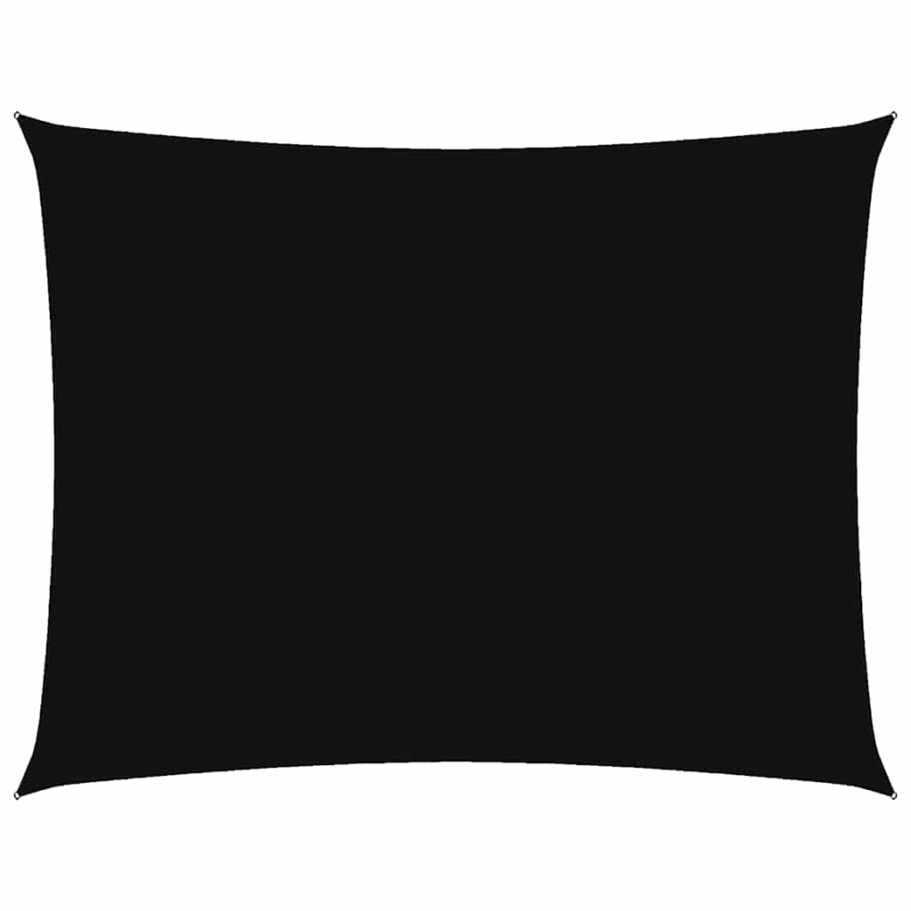 Sonnensegel Oxford-Gewebe Rechteckig 3,5x5 m Schwarz