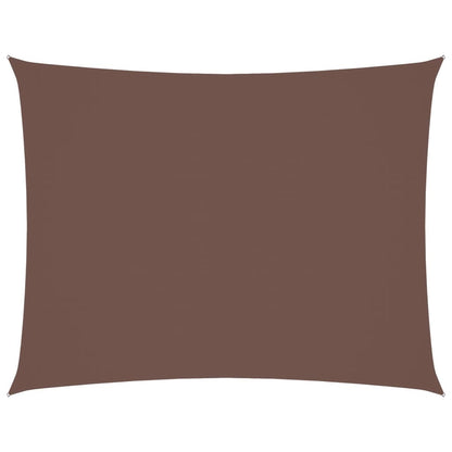 Sonnensegel Oxford-Gewebe Rechteckig 4x5 m Braun