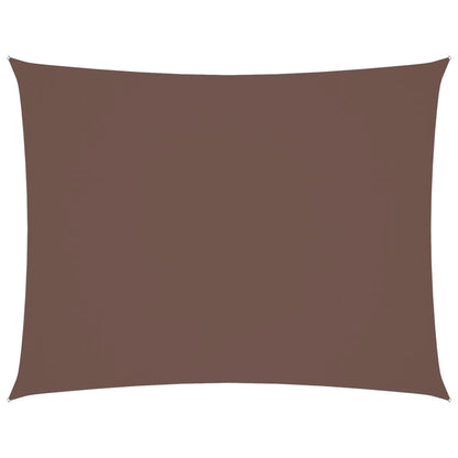 Sonnensegel Oxford-Gewebe Rechteckig 5x7 m Braun