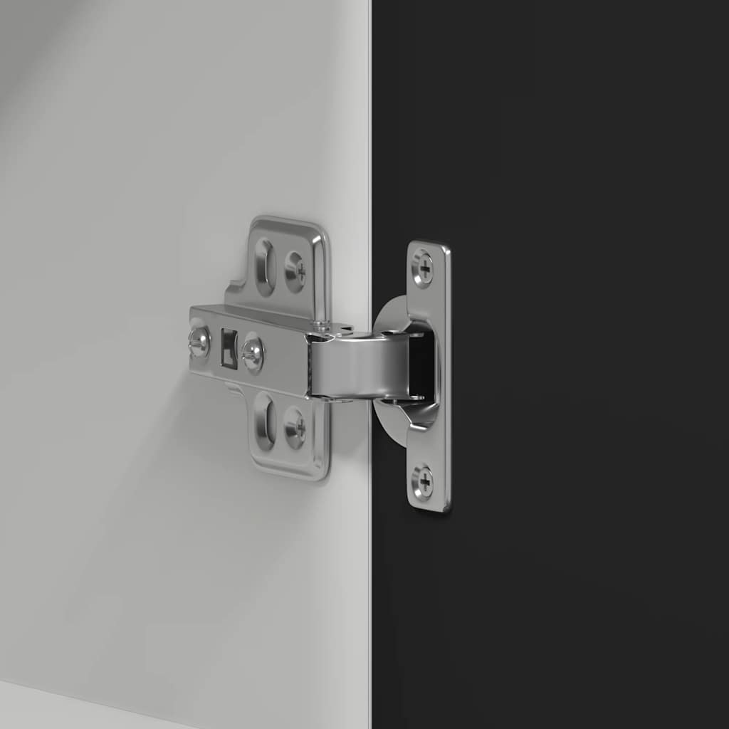 Hängeschrank Lyon Schwarz 60x31x60 cm Holzwerkstoff