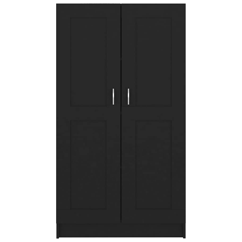 Bücherregal Schwarz 82,5x30,5x150 cm Holzwerkstoff