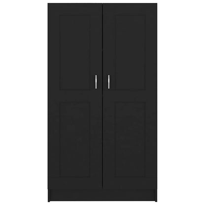 Bücherregal Schwarz 82,5x30,5x150 cm Holzwerkstoff