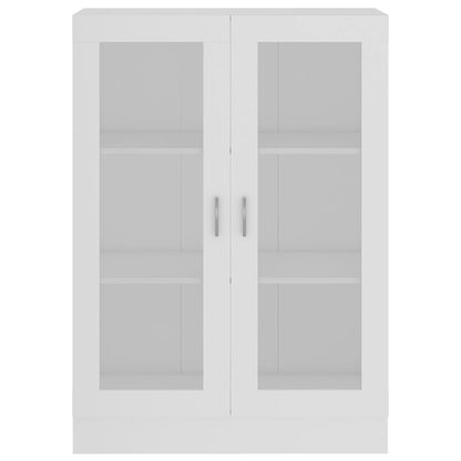 Vitrinenschrank Weiß 82,5x30,5x115 cm Holzwerkstoff