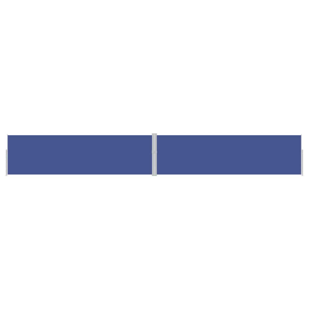 Ausziehbare Seitenmarkise 170x1200 cm Blau