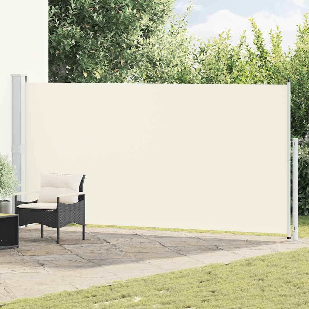 Seitenmarkise Ausziehbar 180x500 cm Creme
