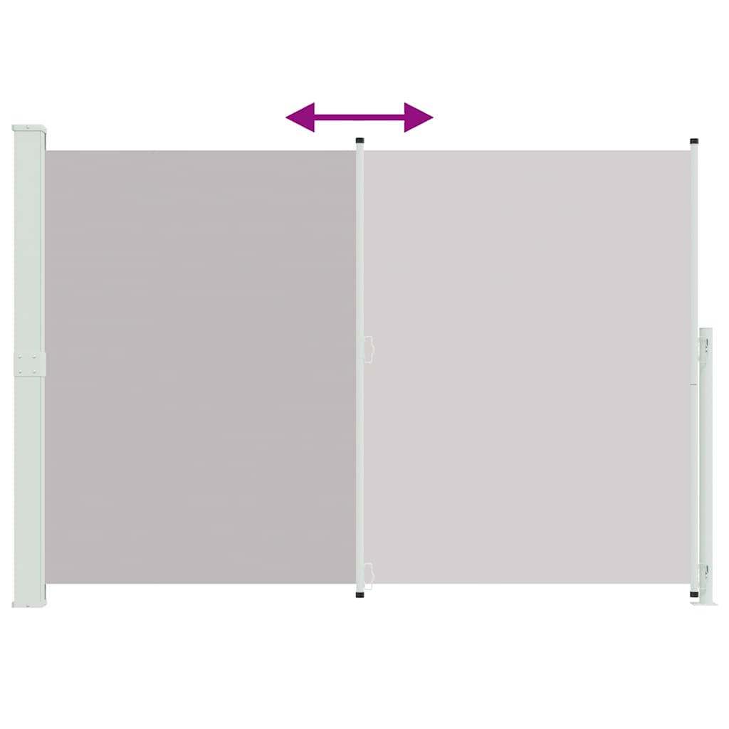 Seitenmarkise Ausziehbar 200x300 cm Grau