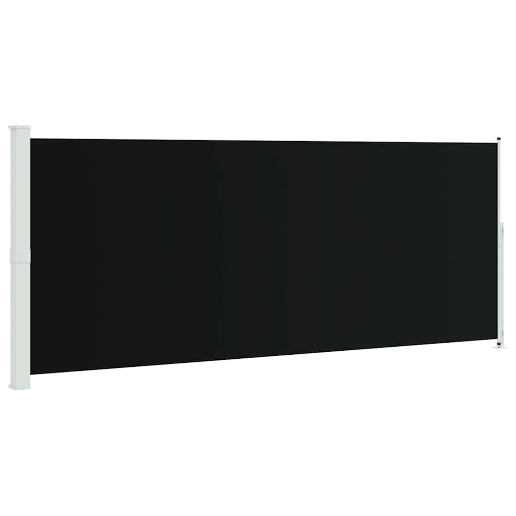 Seitenmarkise Ausziehbar 200x500 cm Schwarz