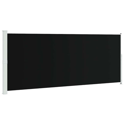 Seitenmarkise Ausziehbar 200x500 cm Schwarz