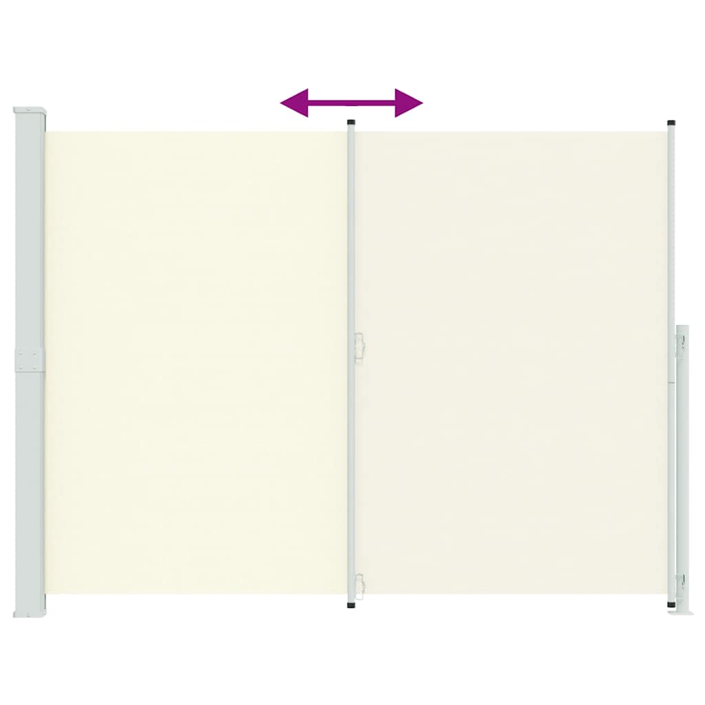 Seitenmarkise Ausziehbar 220x300 cm Creme