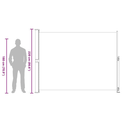 Seitenmarkise Ausziehbar 220x300 cm Creme