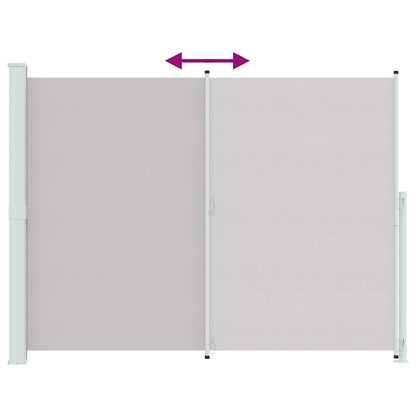 Seitenmarkise Ausziehbar 220x300 cm Grau