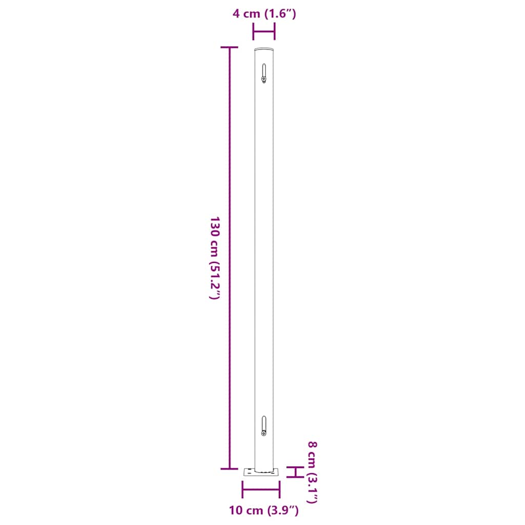 Seitenmarkise Ausziehbar 220x300 cm Grau
