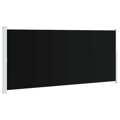 Seitenmarkise Ausziehbar 220x500 cm Schwarz