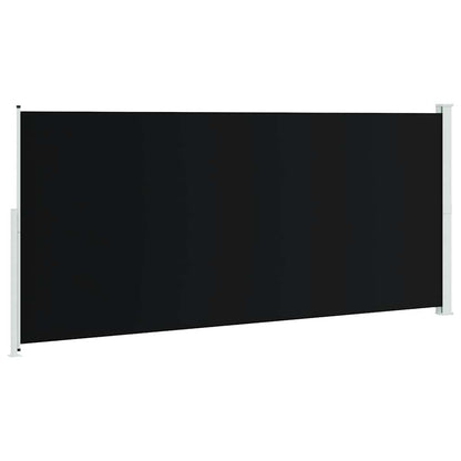 Seitenmarkise Ausziehbar 220x500 cm Schwarz