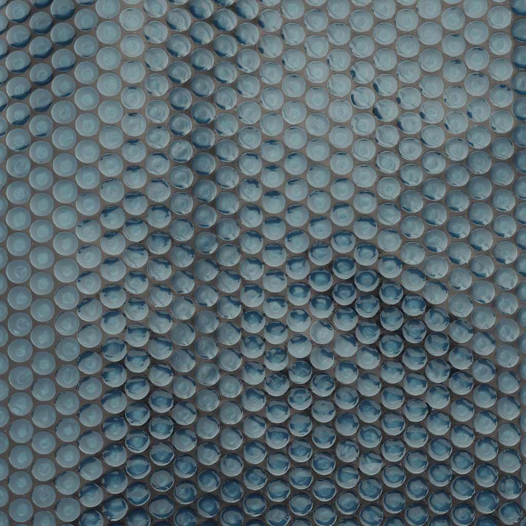 Treibende Pool-Solarplane PE 210 cm Schwarz und Blau