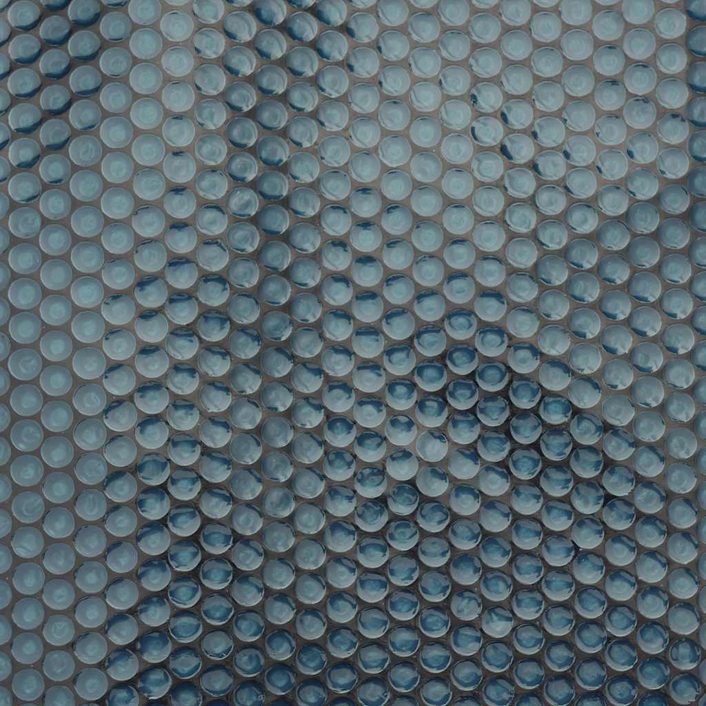 Treibende Pool-Solarplane PE 417 cm Schwarz und Blau