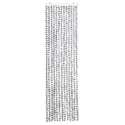 Insektenschutz-Vorhang Hell- und Dunkelgrau 56x185 cm Chenille