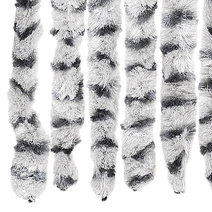 Insektenschutz-Vorhang Hell- und Dunkelgrau 100x220 cm Chenille