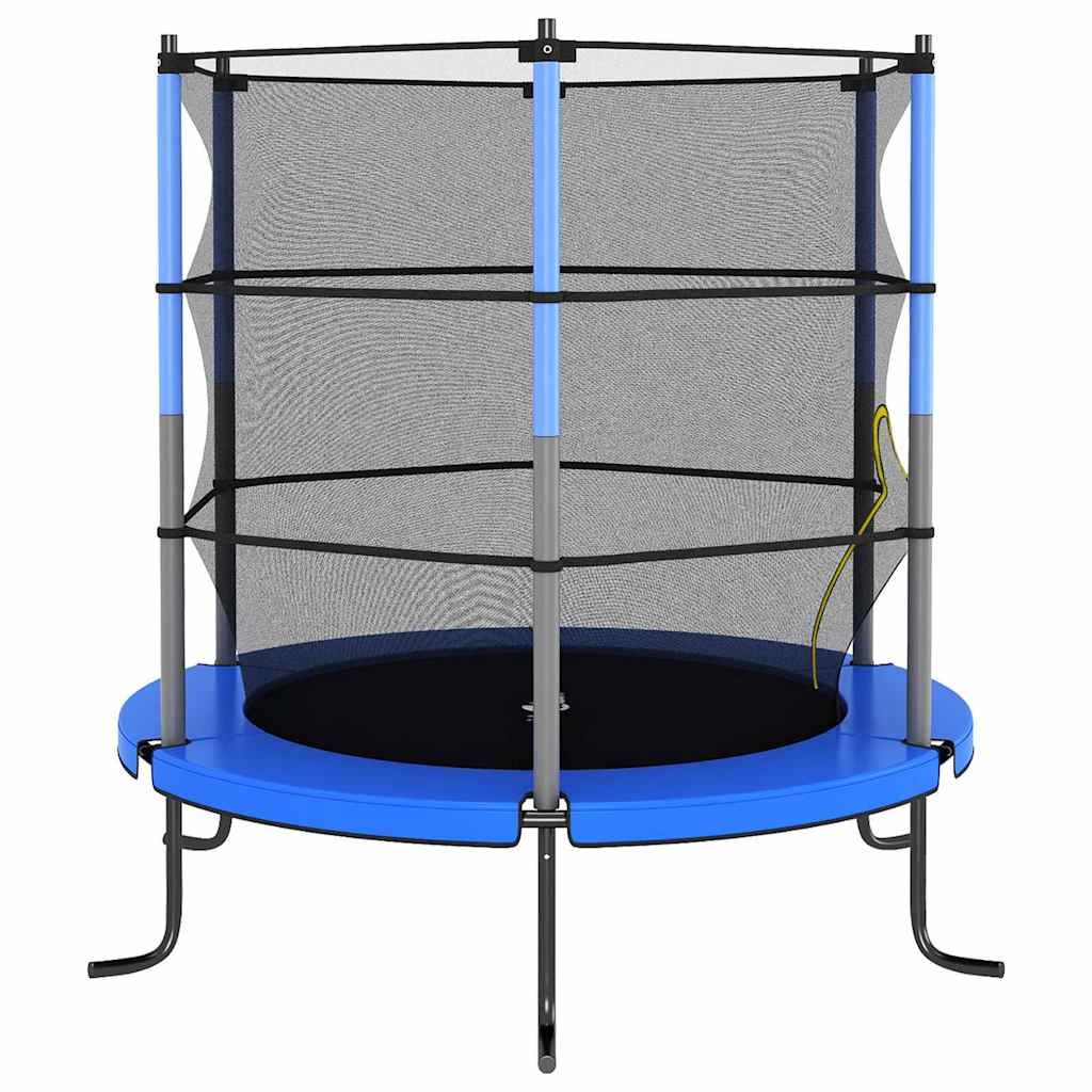Trampolin mit Sicherheitsnetz Rund 140x160 cm Blau