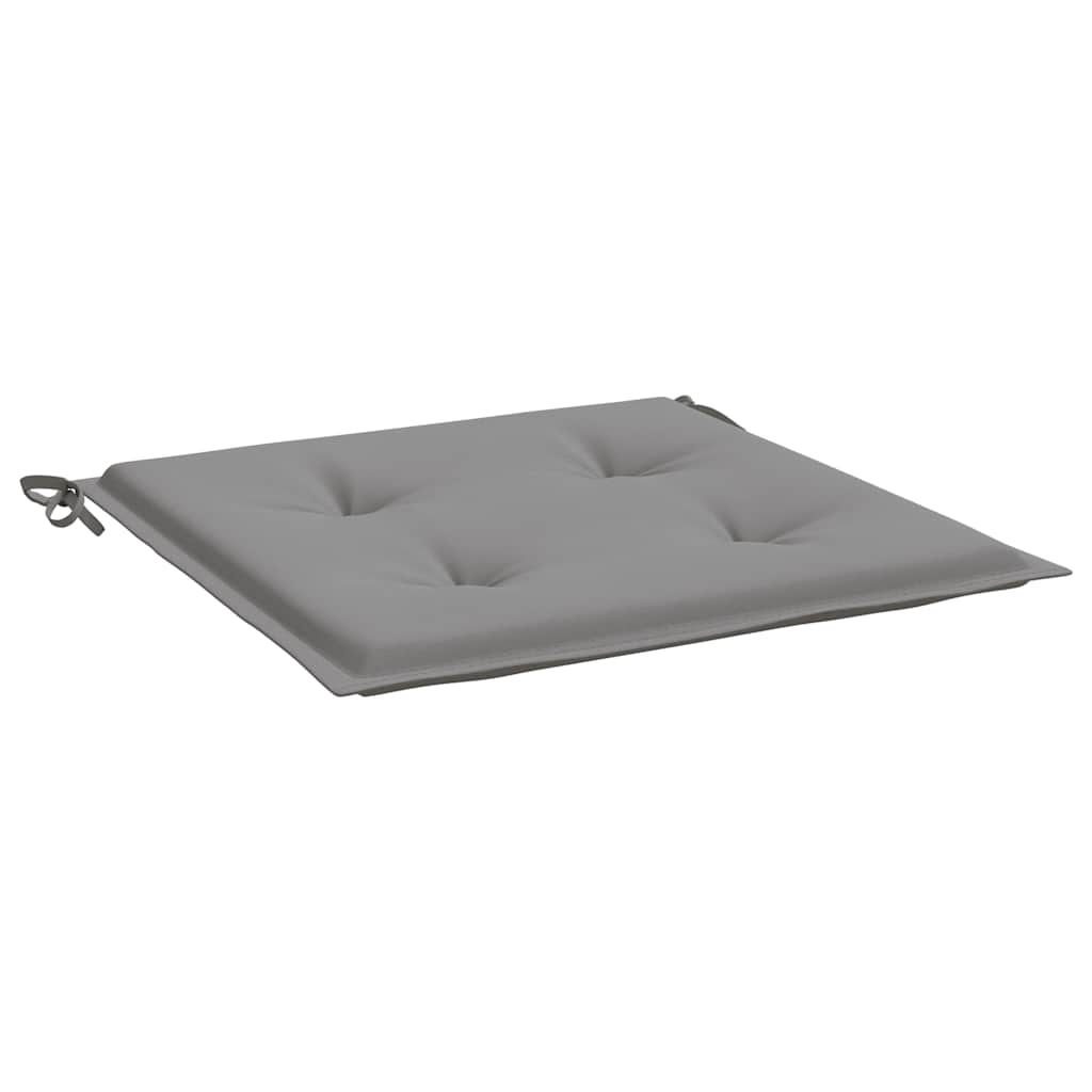 Gartenstuhl-Kissen 6 Stk. Grau 40x40x4 cm Oxford-Gewebe