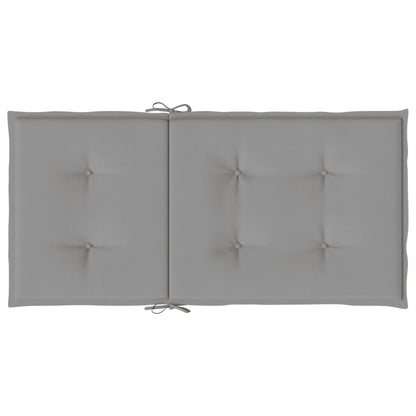 Gartenstuhlauflagen für Niedriglehner 6 Stk. Grau Oxford-Gewebe