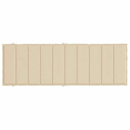 Sonnenliegen-Auflage Beige 186x58x4 cm Oxford-Gewebe