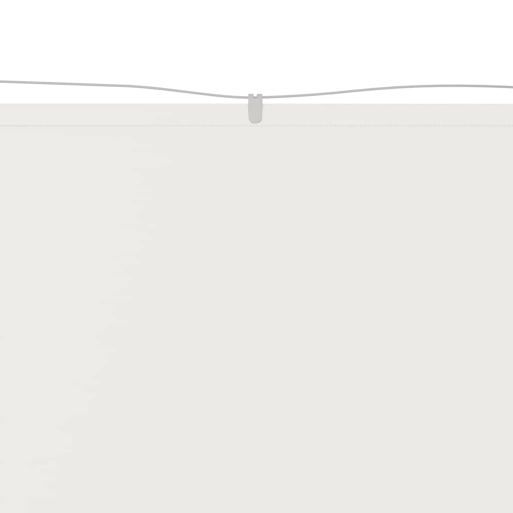 Senkrechtmarkise Weiß 180x1200 cm Oxford-Gewebe