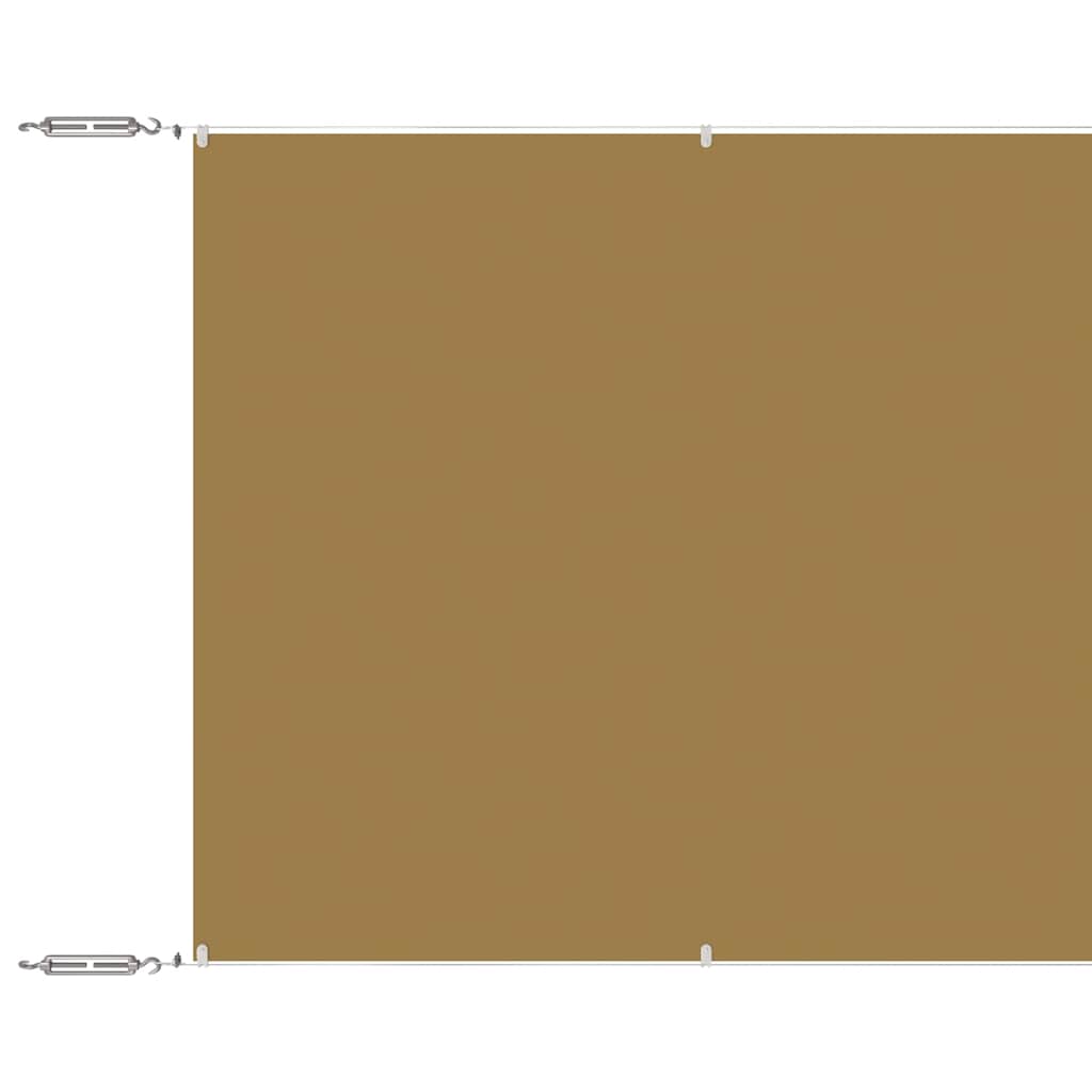Senkrechtmarkise Beige 140x800 cm Oxford-Gewebe