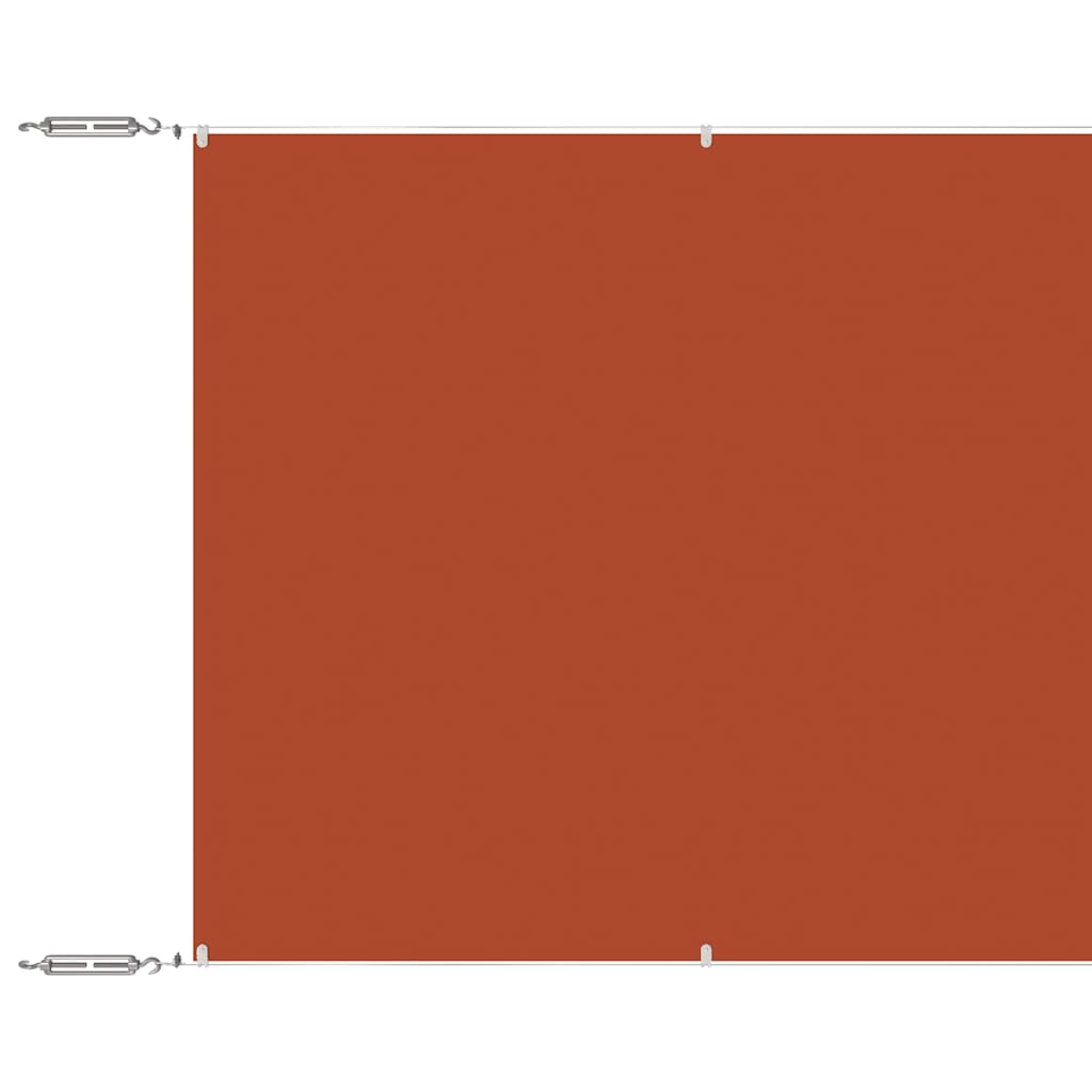 Senkrechtmarkise Terrakotta 140x800 cm Oxford-Gewebe