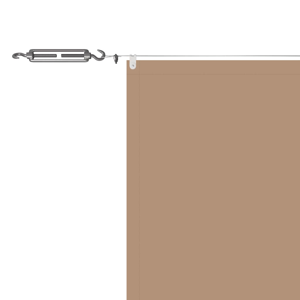 Senkrechtmarkise Taupe 60x1000 cm Oxford-Gewebe