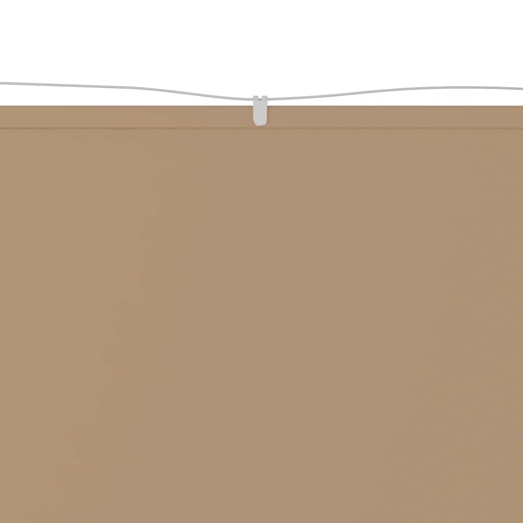 Senkrechtmarkise Taupe 60x1200 cm Oxford-Gewebe