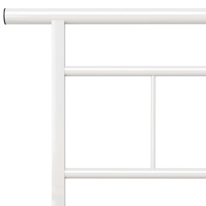 Bettgestell Weiß Metall 180x200 cm