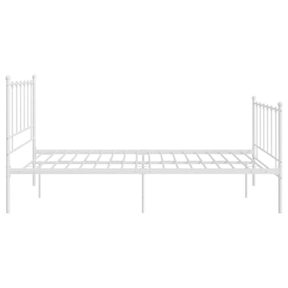 Bett Weiß Metall 120x200 cm