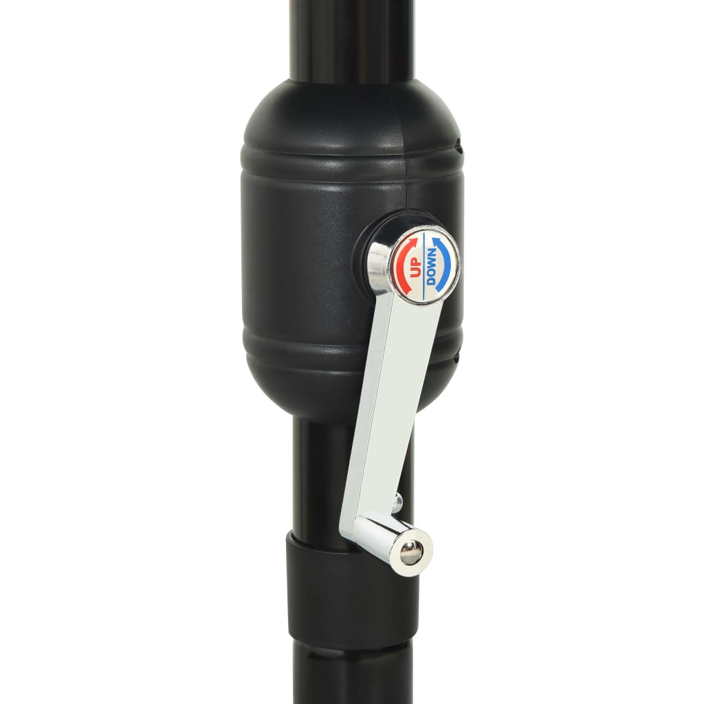 Sonnenschirm mit Aluminium-Mast 3-lagig Anthrazit 3,5 m