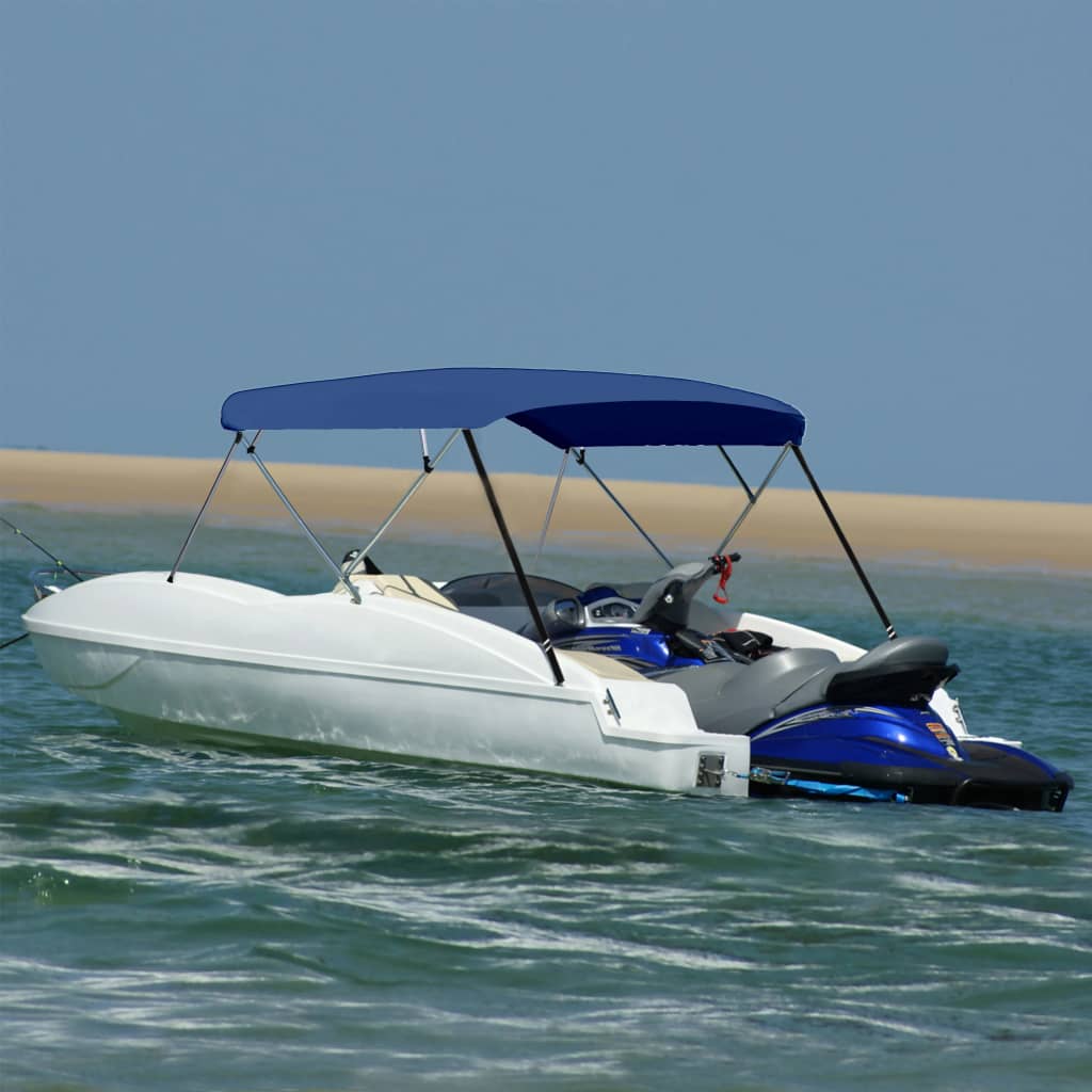4-Bow Bimini Top Marineblau 243x(230-244)x137 cm