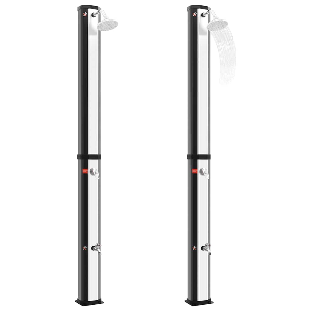 Outdoor-Solardusche mit Duschkopf und Wasserhahn 35 L