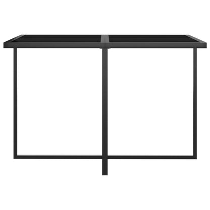 5-tlg. Garten-Essgruppe mit Kissen Poly Rattan Grau