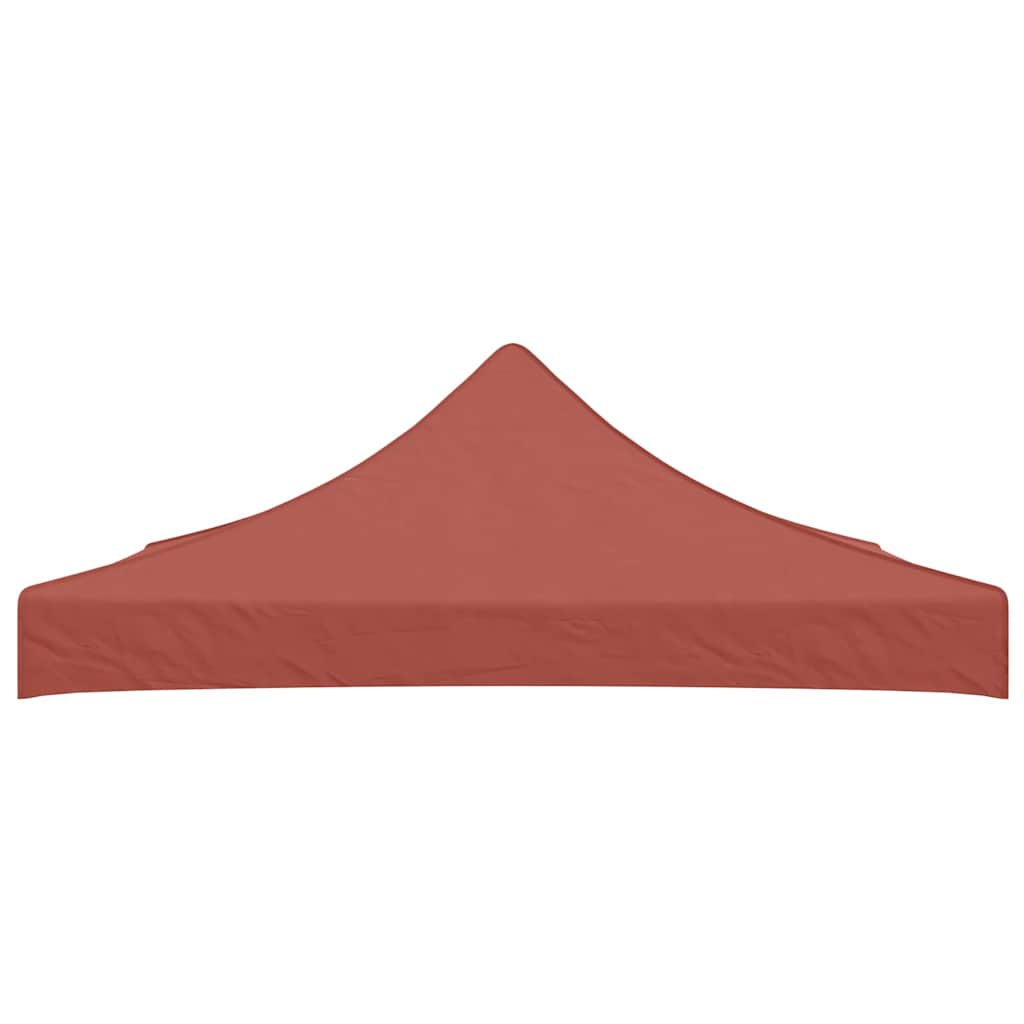 Partyzelt-Dach 3x3 m Terrakotta-Rot 270 g/m²
