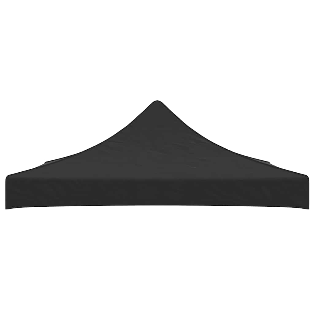 Partyzelt-Dach 3x3 m Schwarz 270 g/m²