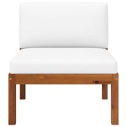 2-teiliges Garten-Lounge-Set mit Kissen Holz Akazie & Seil