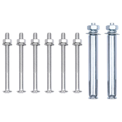 Stützen für Zaunpfosten 2 Stk. Verzinkter Stahl