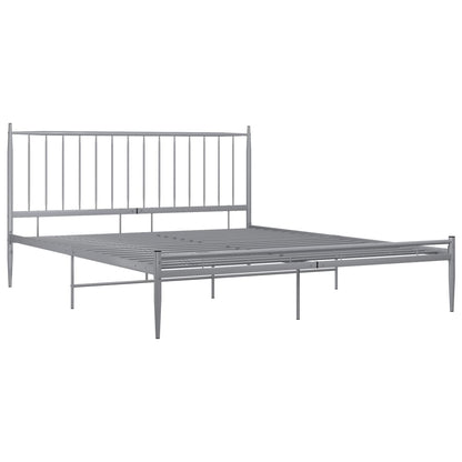 Bett Grau Metall 180x200 cm