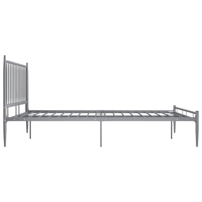 Bett Grau Metall 180x200 cm