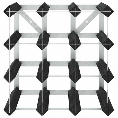 Weinregal für 12 Flaschen Schwarz Massivholz Kiefer