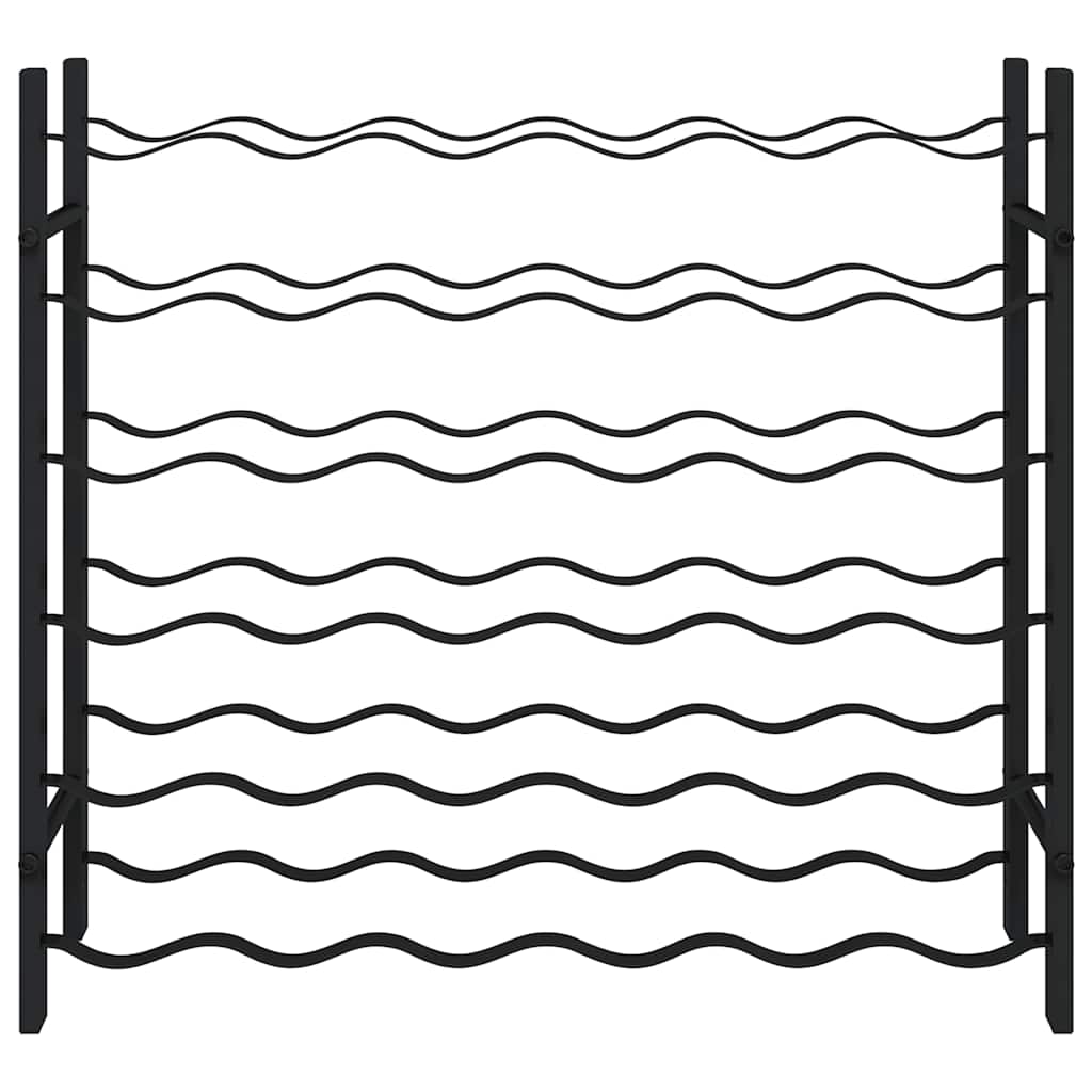 Weinregal für 36 Flaschen Schwarz Eisen