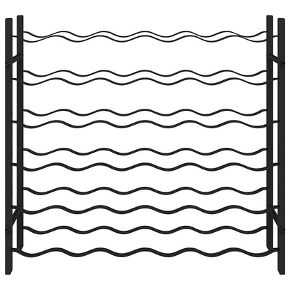 Weinregal für 36 Flaschen Schwarz Eisen