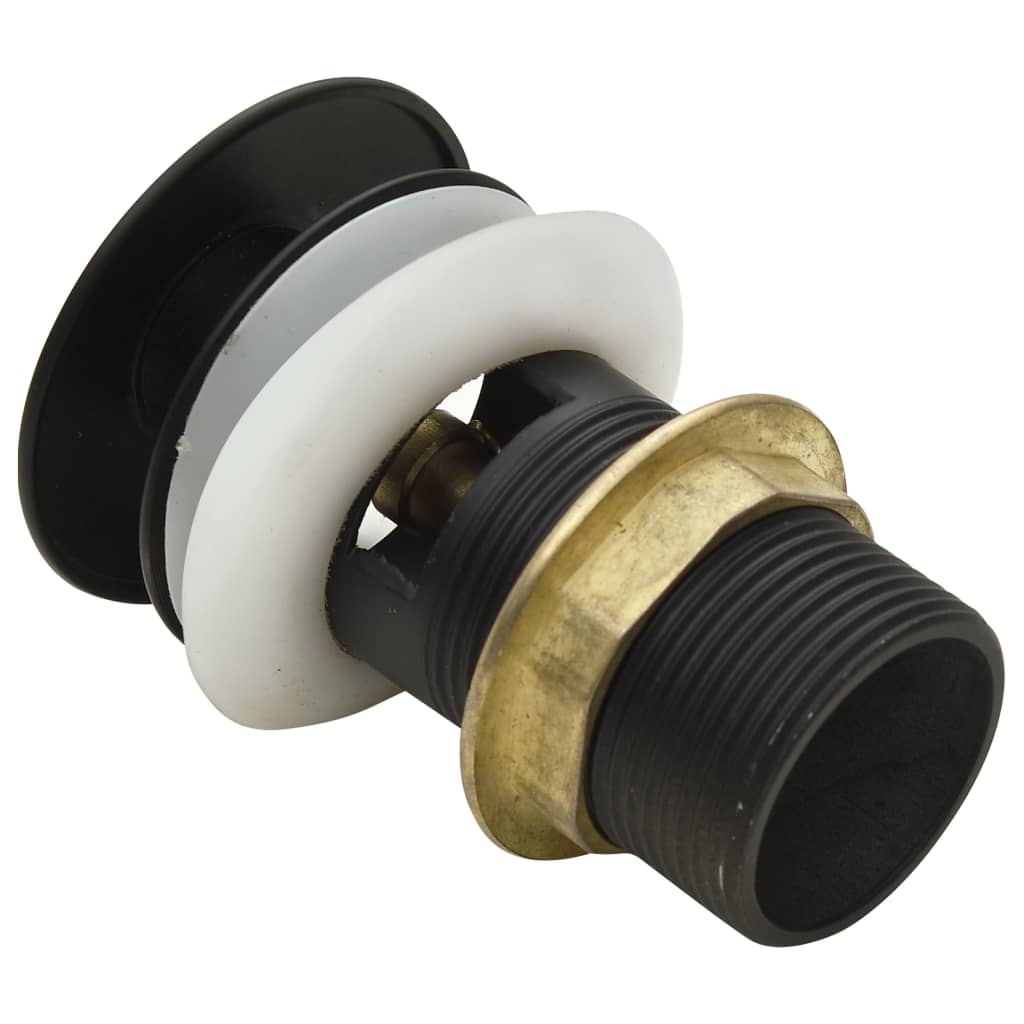 Ablaufgarnitur mit Überlauf Grau 6,4x6,4x9,1 cm