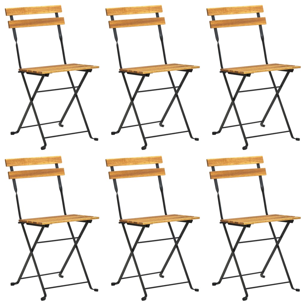 7-tlg. Garten-Essgruppe Klappbar Akazie Massivholz